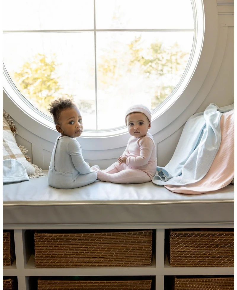 MeMoi 3 Piece Baby "Mon Etoile" Cotton Rich Pointelle Footie Set