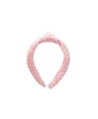 Bits & Bows Tweed Knot Headband in Pink