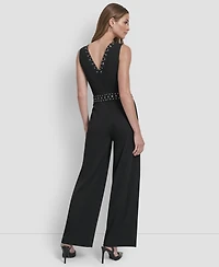 Dkny Women's Sleeveless Studded Jumpsuit
