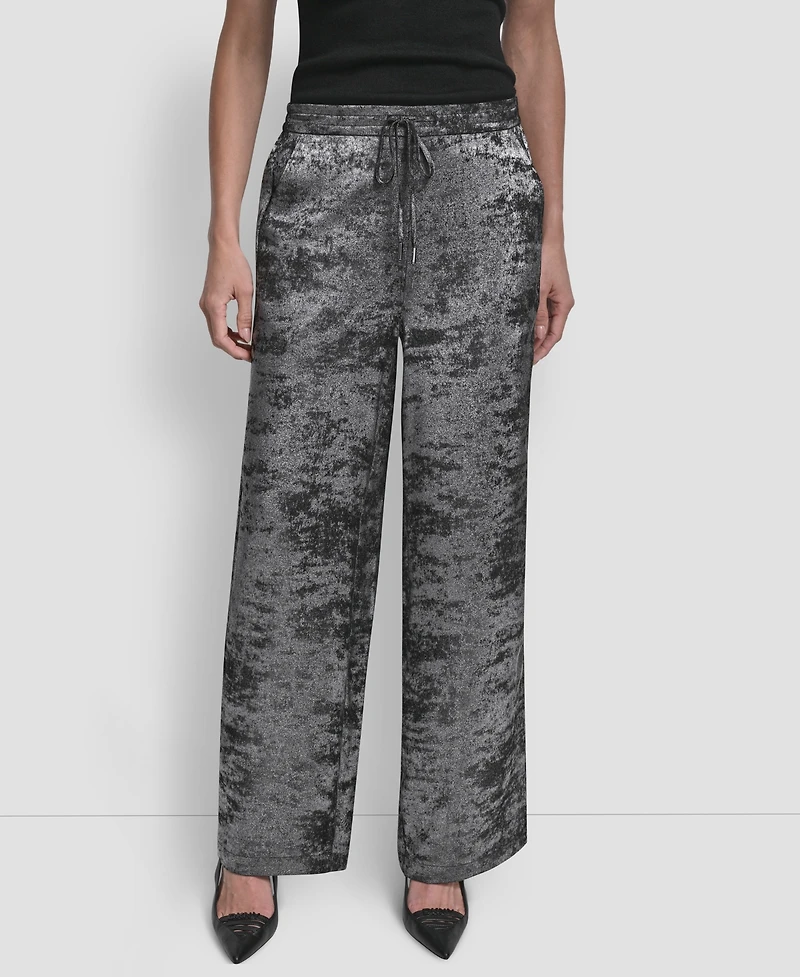 Dkny Women's Textured Pull-On Pants