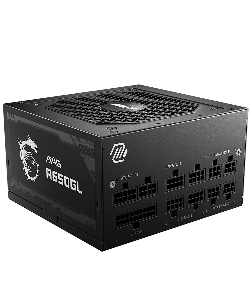 Msi Mag A650GL 650W 80+ Gold Certified Modular Atx Power Supply Unit