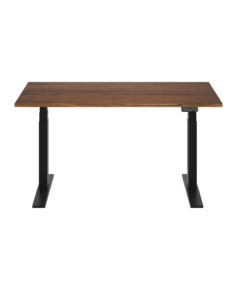 Flexispot E7-commercial 60 W Electric Adjustable Standing Desk, Black Walnut Top
