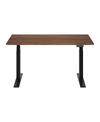 Flexispot E7-commercial 60 W Electric Adjustable Standing Desk, Black Walnut Top