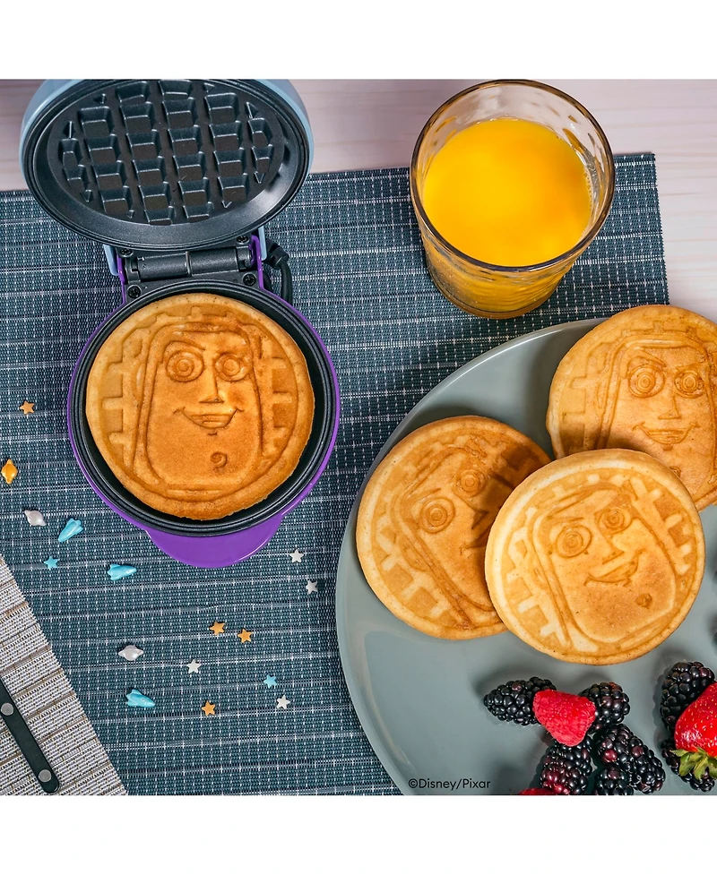 Uncanny Brands Disney Pixar Toy Story Buzz Lightyear Mini Waffle Maker - Small Kitchen Appliance