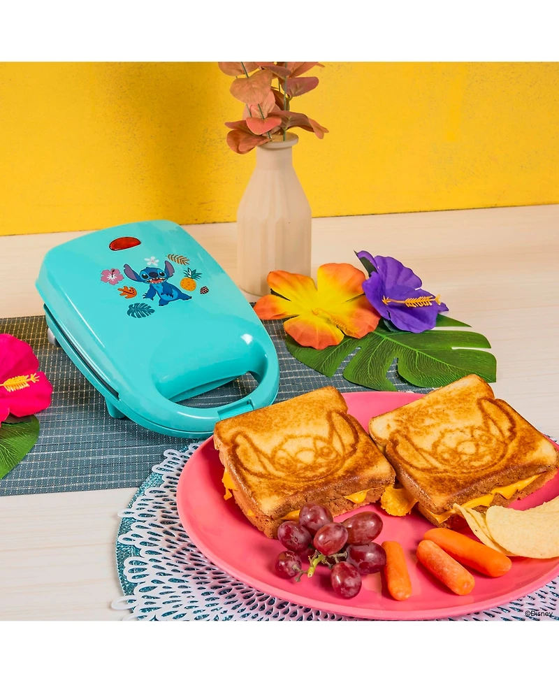 Uncanny Brands Disney Stitch Single Sandwich Maker - Small Kitchen Appliance