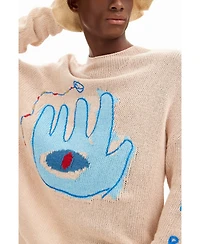 Desigual Men's Hamsa hand sweater