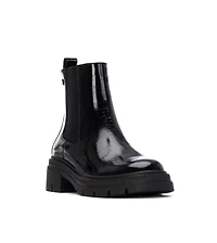 Xti Women's Patent Leather Chelsea Booties By