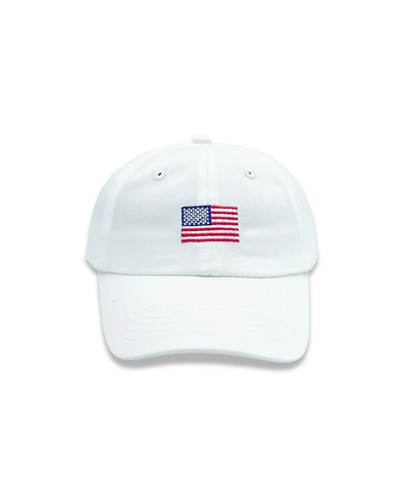 Bits & Bows Toddler American Flag Baseball Hat
