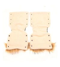 Cover Baby Baby Cover Adult Premium Handmuff Gloves With Beige Wool in Gold