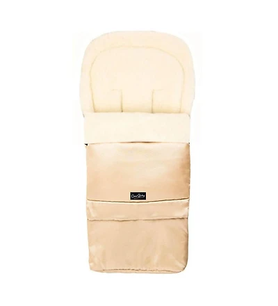 Cover Baby Baby Cover 0-3 Years Scandinavian Organic Wool Adjustable Footmuff in Light Beige