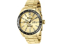 Invicta Men's 38970 Aviator Quartz Multifunction Gold Dial Watch