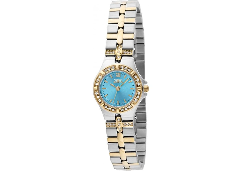 Invicta Women's 45873 Wildflower Quartz 3 Hand Turquoise Dial Watch