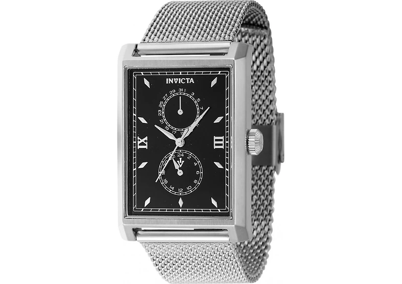Invicta Men's 46860 Vintage Quartz Multifunction Black Dial Watch