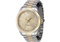Invicta Men's 47457 Specialty Quartz 3 Hand Gold Dial Watch