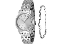 Invicta Women's 48255 Angel Quartz 3 Hand Silver Dial Watch