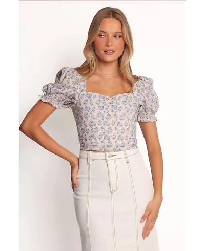 Petal and Pup Noel Cotton Top - Parisian Bloom