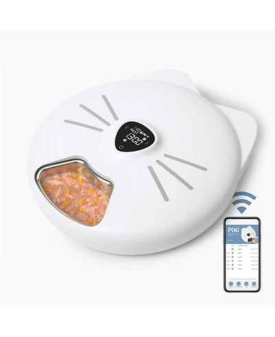 Catit Pixi Smart 6-Meal Feeder,Stainless