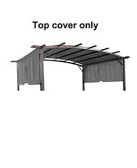 Streamdale Furniture Universal Curved Pergola Canopy Cover (Grey)