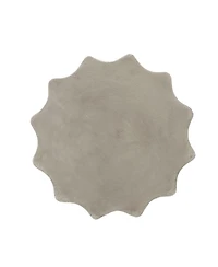 Streamdale Furniture Sunburst Hourglass Concrete Outdoor Side Table