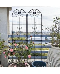 Streamdale Furniture 2-Pack 86.7" Metal Garden Trellis