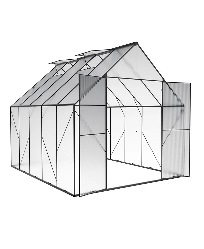 Streamdale Furniture 6x12 Walk-in Greenhouse with Adjustable Vent & Lockable Door