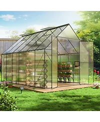 Streamdale Furniture 6x12 Walk-in Greenhouse with Adjustable Vent & Lockable Door