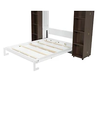 Streamdale Furniture Queen Murphy Bed Wall with Storage Doors