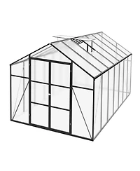 Streamdale Furniture Gain Height 8x14 Ft Aluminum Polycarbonate Greenhouse