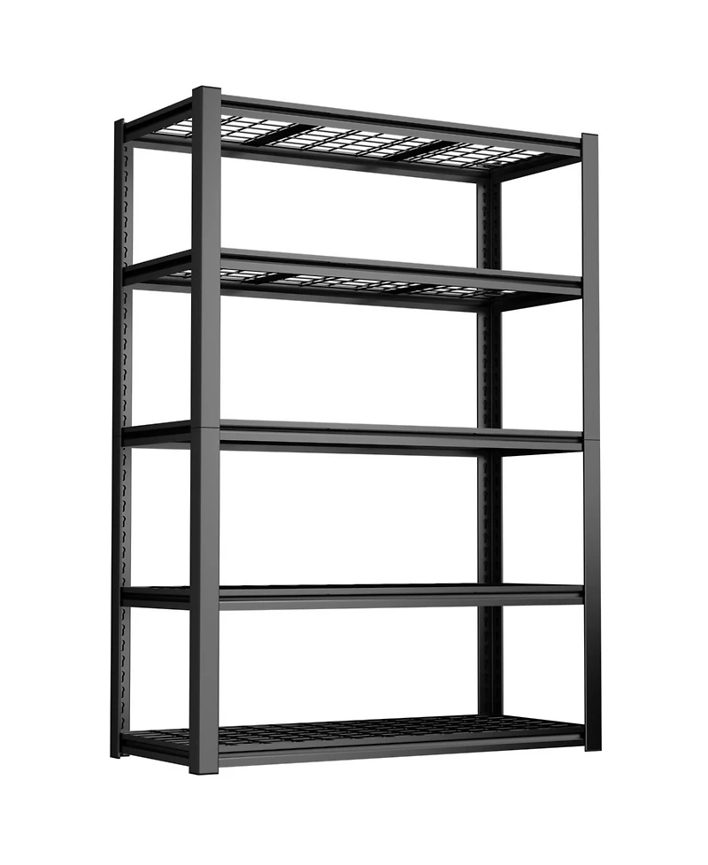 Streamdale Furniture 59" Metal Garage Storage Rack - Heavy Duty Adjustable Shelving