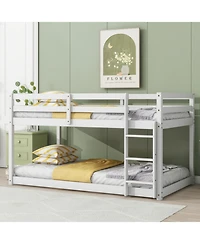 Streamdale Furniture Solid Wood Twin Bunk Bed - White