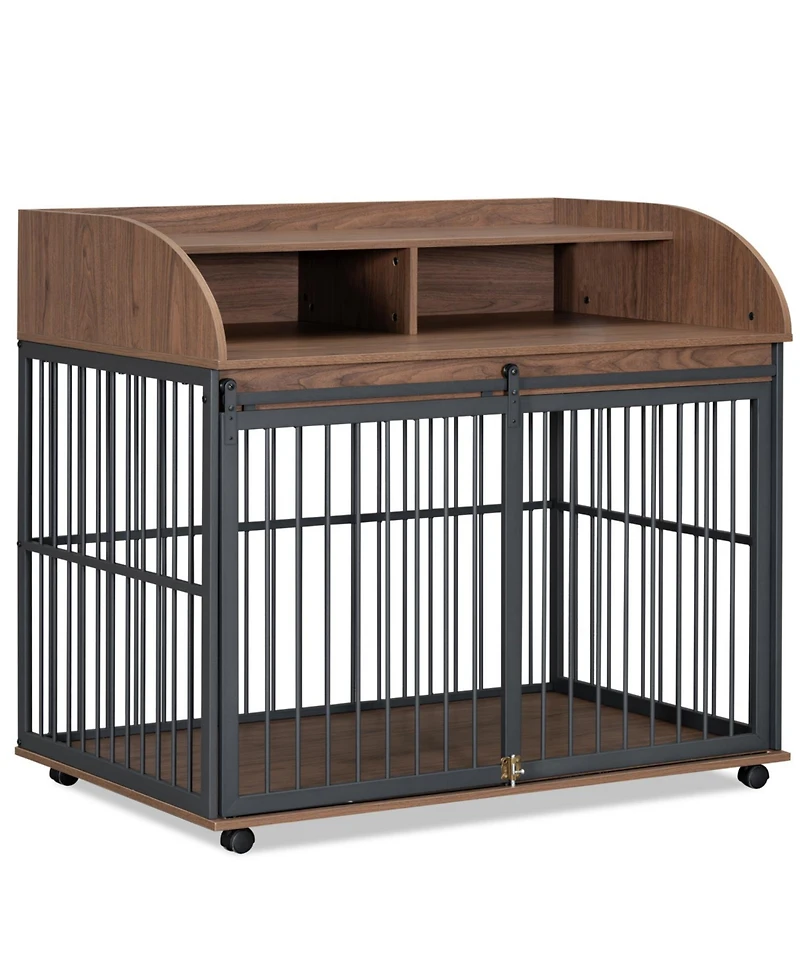 Streamdale Furniture 44" Heavy Duty Dog Crate Furniture with Storage
