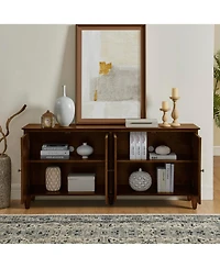 Streamdale Furniture Mid Century Modern Sideboard Buffet Cabinet - Walnut