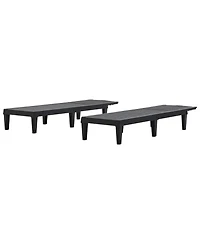 Streamdale Resin Outdoor Chaise Lounge Set (2)