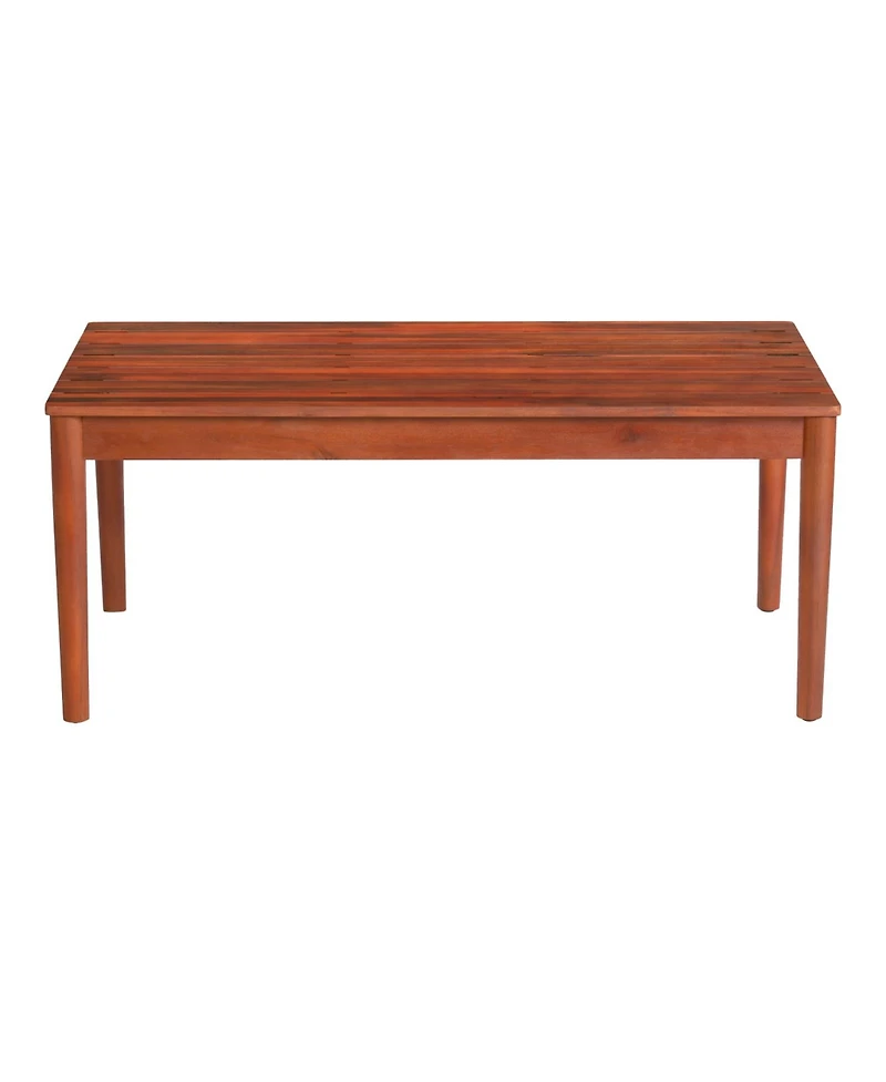 Streamdale Furniture Rustic Acacia Wood Outdoor Coffee Table