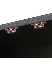 Streamdale Furniture 54" Retro Buffet Cabinet - 4-Door Fluted Sideboard