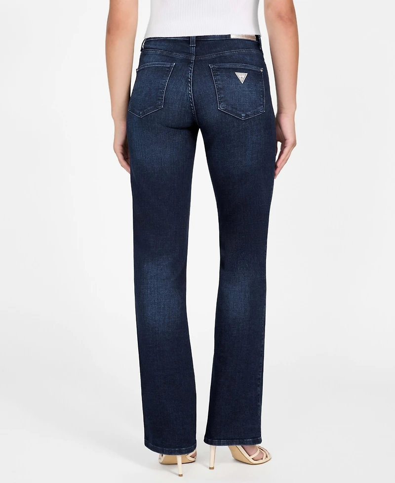 Guess Women's Straight Fit Mid Rise Jeans
