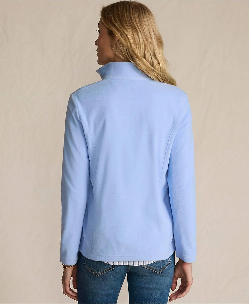 Lands' End Women's Plus Anyweather Fleece Full Zip Jacket