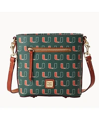 Dooney & Bourke Miami Hurricanes Signature Small Zip Crossbody Bag