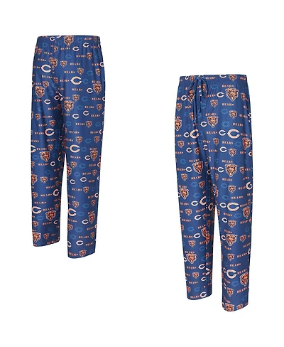 Concepts Sport Men's Navy Chicago Bears Mosaic All Over Print Pants