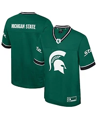 Colosseum Men's Green Michigan State Spartans Nothing But The Hits Football Jersey