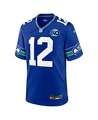Nike Men's 12 Fan Royal Seattle Seahawks Alternate 2 50th Season Game Jersey
