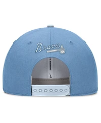 Nike Men's Light Blue Atlanta Braves Rise Dri-Fit Adjustable Hat