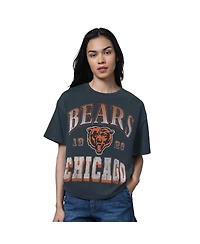 Starter Women's Heather Navy Chicago Bears Oversized Hall of Fame T-Shirt