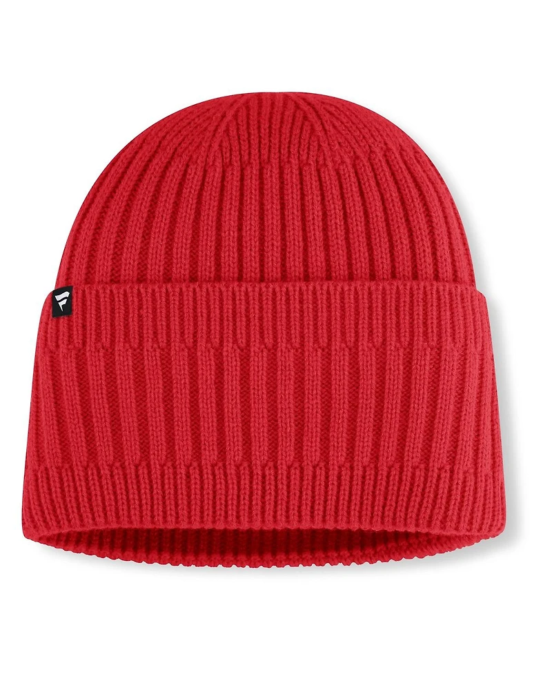 Fanatics Men's Red Wisconsin Badgers Revery Cuffed Knit Hat