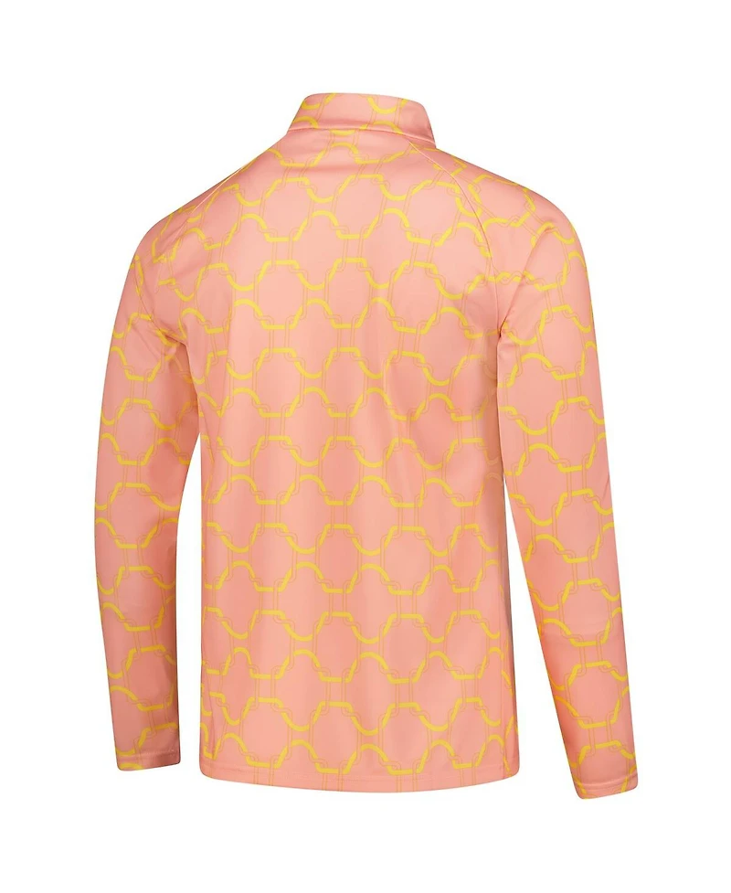 Puma Men's Light Orange Ac Milan 2025/26 Pre-Match DryCELL Quarter-Zip Sweatshirt