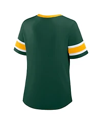 Fanatics Women's Green Bay Packers Redzone Draw Play Athena Lace-Up T-Shirt