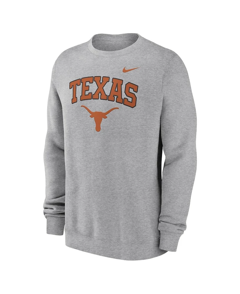 Nike Men's Gray Texas Longhorns Arch Pullover Sweatshirt