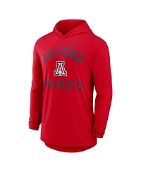 Nike Men's Red Arizona Wildcats Classic Arch Tri-Blend Long Sleeve Hoodie T-Shirt