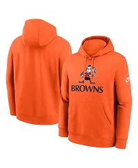 Nike Men's Orange Cleveland Browns Best Season Rewind Club Pullover Hoodie