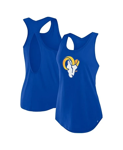 Fanatics Women's Royal Los Angeles Rams Iron Fan Tank Top